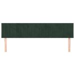 Casa si Gradina - Mobilier - Paturi si accesorii - Accesorii paturi - Tablii de pat, 2 buc, verde inchis, 80x5x78/88 cm, catifea - Infinity.ro
