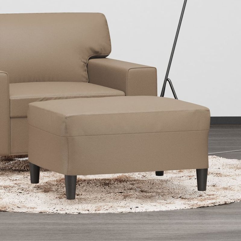 Casa si Gradina - Mobilier - Scaune si fotolii - Tabureti - Taburet, cappuccino, 70x55x41 cm, piele ecologica - Infinity.ro