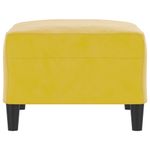 Casa si Gradina - Mobilier - Scaune si fotolii - Tabureti - Taburet, galben, 70x55x41 cm, catifea - Infinity.ro