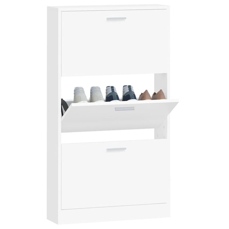 Casa si Gradina - Mobilier - Organizare si depozitare - Organizator incaltaminte - Pantofar, alb, 59x17x108 cm, lemn prelucrat - Infinity.ro