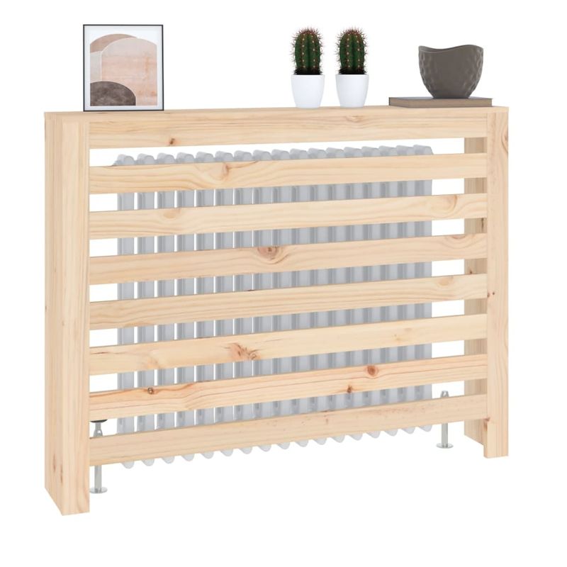 Casa si Gradina - Termice - Calorifere si accesorii - Accesorii calorifere - Masca pentru calorifer, 108,5 x 19 x 84 cm, lemn masiv de pin - Infinity.ro