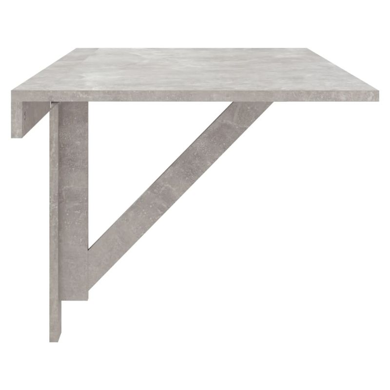 Casa si Gradina - Mobilier - Mese si birouri - Mese living - Masa de perete plianta, gri beton, 100x60x56 cm, lemn compozit - Infinity.ro