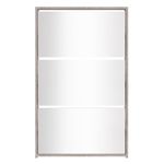 Casa si Gradina - Mobilier - Organizare si depozitare - Organizator incaltaminte - Pantofar cu oglinda, 3 niveluri, gri beton, 63x17x102,5 cm - Infinity.ro