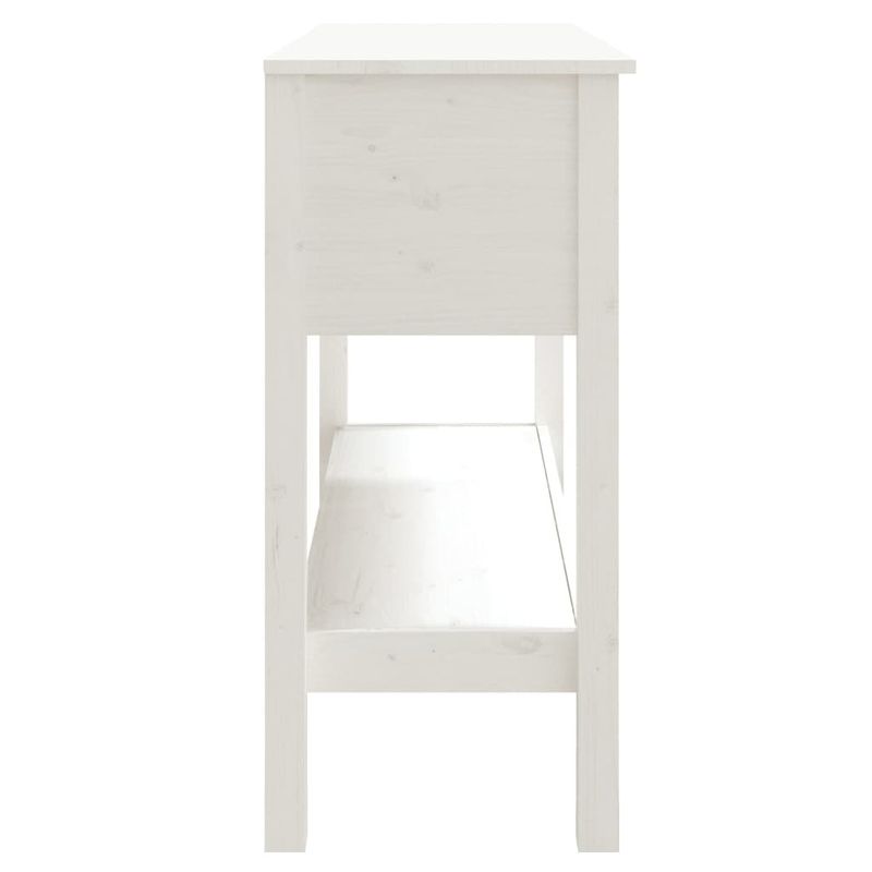 Casa si Gradina - Mobilier - Comode si corpuri - Console - Masa consola, alb, 100x35x75 cm, lemn masiv de pin - Infinity.ro
