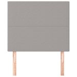 Casa si Gradina - Mobilier - Paturi si accesorii - Accesorii paturi - Tablii de pat, 2 buc, gri deschis, 90x5x78/88 cm, textil - Infinity.ro