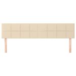 Casa si Gradina - Mobilier - Paturi si accesorii - Accesorii paturi - Tablii de pat, 2 buc, crem, 100x5x78/88 cm, textil - Infinity.ro