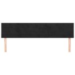 Casa si Gradina - Mobilier - Paturi si accesorii - Accesorii paturi - Tablii de pat, 2 buc, negru, 80x5x78/88 cm, catifea - Infinity.ro