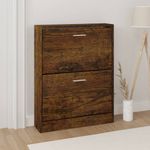 Casa si Gradina - Mobilier - Organizare si depozitare - Organizator incaltaminte - Pantofar, stejar fumuriu, 59x17x81 cm, lemn compozit - Infinity.ro