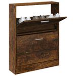 Casa si Gradina - Mobilier - Organizare si depozitare - Organizator incaltaminte - Pantofar, stejar fumuriu, 59x17x81 cm, lemn compozit - Infinity.ro