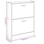 Casa si Gradina - Mobilier - Organizare si depozitare - Organizator incaltaminte - Pantofar, stejar fumuriu, 59x17x81 cm, lemn compozit - Infinity.ro