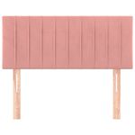 Casa si Gradina - Mobilier - Paturi si accesorii - Accesorii paturi - Tablie de pat, roz, 90x5x78/88 cm, catifea - Infinity.ro