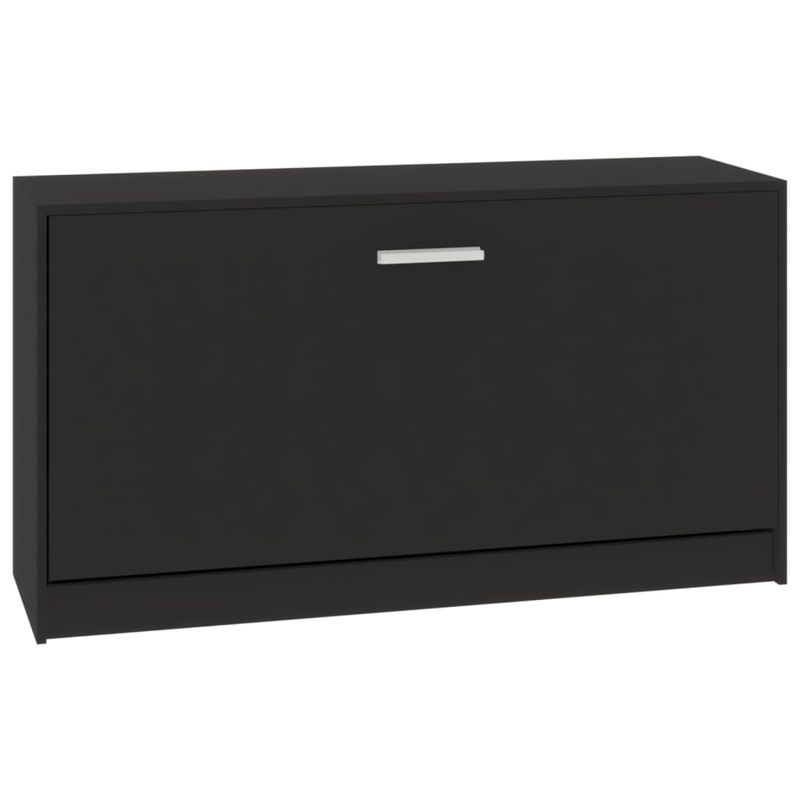 Casa si Gradina - Mobilier - Organizare si depozitare - Organizator incaltaminte - Bancheta pantofar, negru, 80x24x45 cm, lemn prelucrat - Infinity.ro