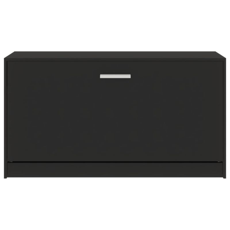 Casa si Gradina - Mobilier - Organizare si depozitare - Organizator incaltaminte - Bancheta pantofar, negru, 80x24x45 cm, lemn prelucrat - Infinity.ro