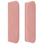 Casa si Gradina - Mobilier - Paturi si accesorii - Accesorii paturi - Tablie de pat cu aripioare roz 103x16x78/88 cm catifea - Infinity.ro