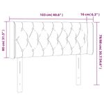 Casa si Gradina - Mobilier - Paturi si accesorii - Accesorii paturi - Tablie de pat cu aripioare roz 103x16x78/88 cm catifea - Infinity.ro