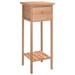 Casa si Gradina - Mobilier - Mese si birouri - Mese living - Masa laterala cu sertar, 25x25x60 cm, lemn masiv de nuc - Infinity.ro