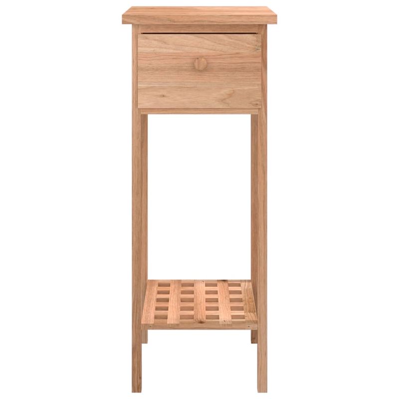 Casa si Gradina - Mobilier - Mese si birouri - Mese living - Masa laterala cu sertar, 25x25x60 cm, lemn masiv de nuc - Infinity.ro
