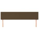Casa si Gradina - Mobilier - Paturi si accesorii - Accesorii paturi - Tablii de pat, 2 buc, maro inchis, 90x5x78/88 cm, textil - Infinity.ro