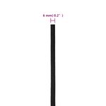 Casa si Gradina - Constructii - Feronerie si accesorii - Sfoara si lanturi - Franghie de barca, negru complet, 6 mm, 500 m, polipropilena - Infinity.ro