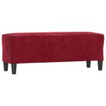 Casa si Gradina - Mobilier - Canapele si coltare - Banchete - Banca, rosu vin, 100x35x41 cm, catifea - Infinity.ro