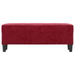 Casa si Gradina - Mobilier - Canapele si coltare - Banchete - Banca, rosu vin, 100x35x41 cm, catifea - Infinity.ro