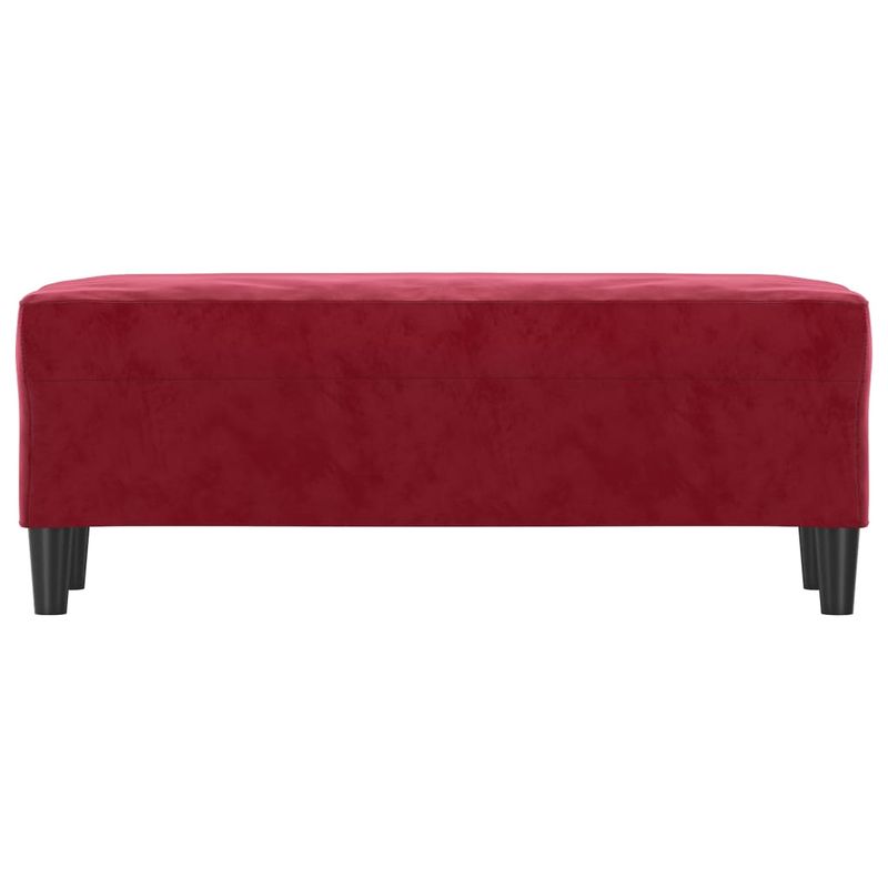 Casa si Gradina - Mobilier - Canapele si coltare - Banchete - Banca, rosu vin, 100x35x41 cm, catifea - Infinity.ro