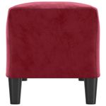 Casa si Gradina - Mobilier - Canapele si coltare - Banchete - Banca, rosu vin, 100x35x41 cm, catifea - Infinity.ro