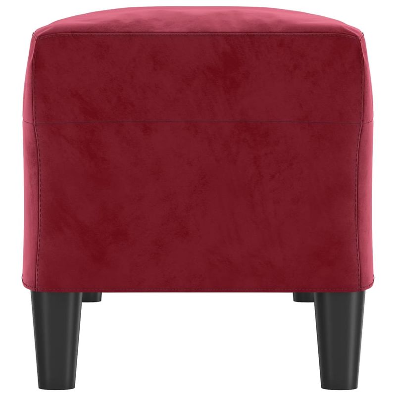 Casa si Gradina - Mobilier - Canapele si coltare - Banchete - Banca, rosu vin, 100x35x41 cm, catifea - Infinity.ro