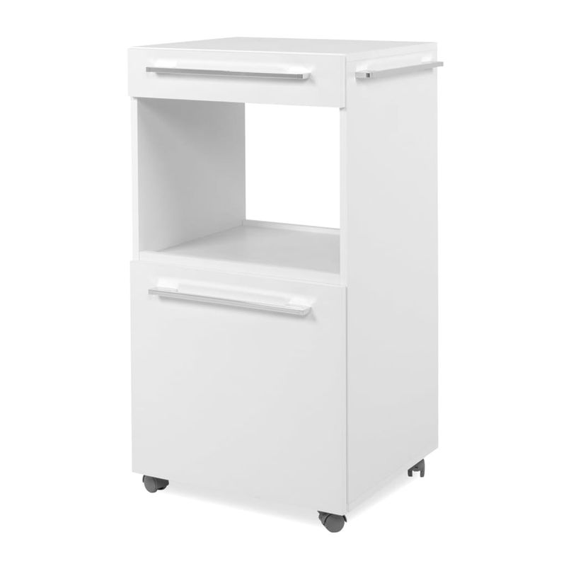 Casa si Gradina/Mobilier/Comode si corpuri/Comode - Finori Dulap de depozitare rulant Palma 35A, alb - Infinity.ro