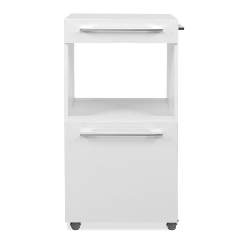 Casa si Gradina/Mobilier/Comode si corpuri/Comode - Finori Dulap de depozitare rulant Palma 35A, alb - Infinity.ro