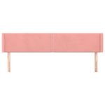 Casa si Gradina - Mobilier - Paturi si accesorii - Accesorii paturi - Tablie de pat cu aripioare roz 183x16x78/88 cm catifea - Infinity.ro
