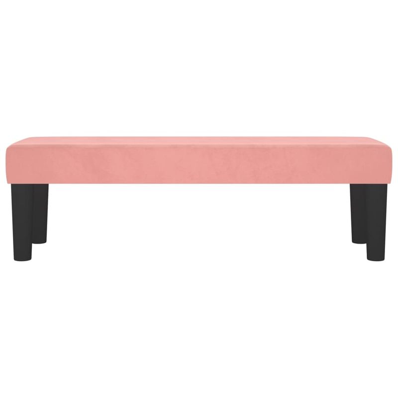 Casa si Gradina - Mobilier - Canapele si coltare - Banchete - Banca, roz, 100x30x30 cm, catifea - Infinity.ro