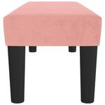 Casa si Gradina - Mobilier - Canapele si coltare - Banchete - Banca, roz, 100x30x30 cm, catifea - Infinity.ro