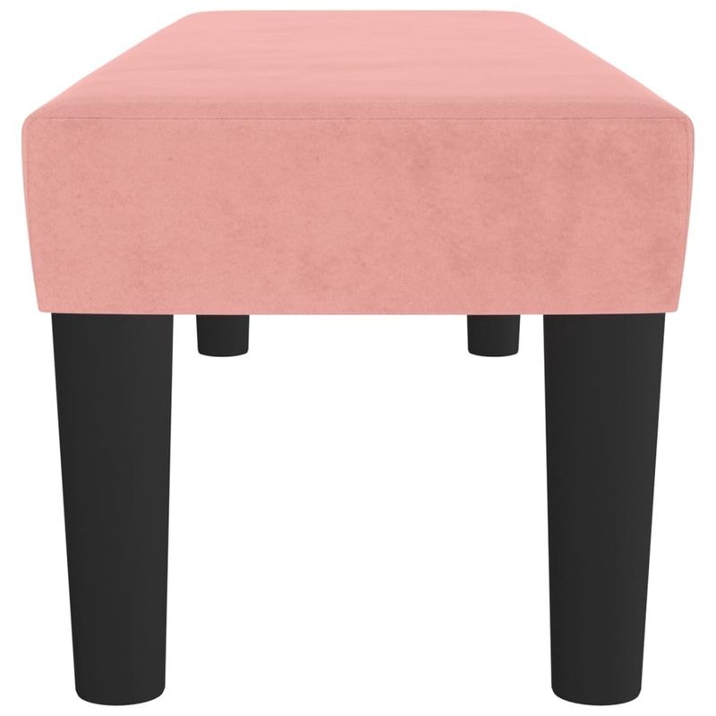 Casa si Gradina - Mobilier - Canapele si coltare - Banchete - Banca, roz, 100x30x30 cm, catifea - Infinity.ro