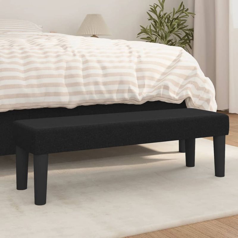 Casa si Gradina - Mobilier - Canapele si coltare - Banchete - Banca, negru, 100x30x30 cm, textil - Infinity.ro