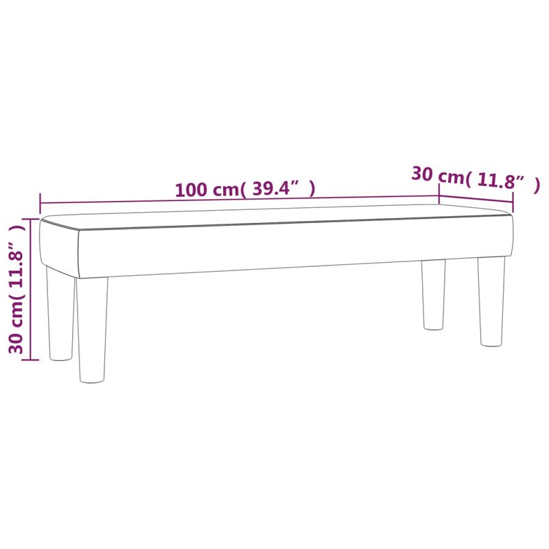 Casa si Gradina - Mobilier - Canapele si coltare - Banchete - Banca, negru, 100x30x30 cm, textil - Infinity.ro