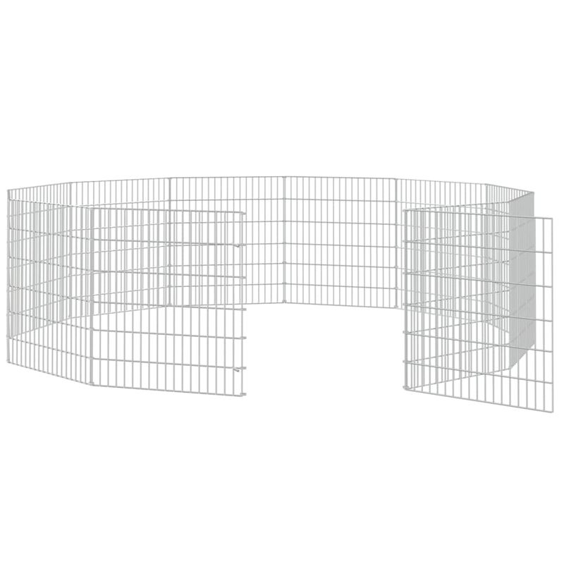 Petshop - Accesorii petshop - Culcusuri si custi - Custi interior si exterior - Cusca pentru iepuri, 12 panouri, 54x60 cm, fier galvanizat - Infinity.ro