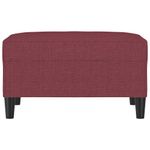 Casa si Gradina - Mobilier - Scaune si fotolii - Tabureti - Taburet, rosu vin, 70x55x41 cm, material textil - Infinity.ro
