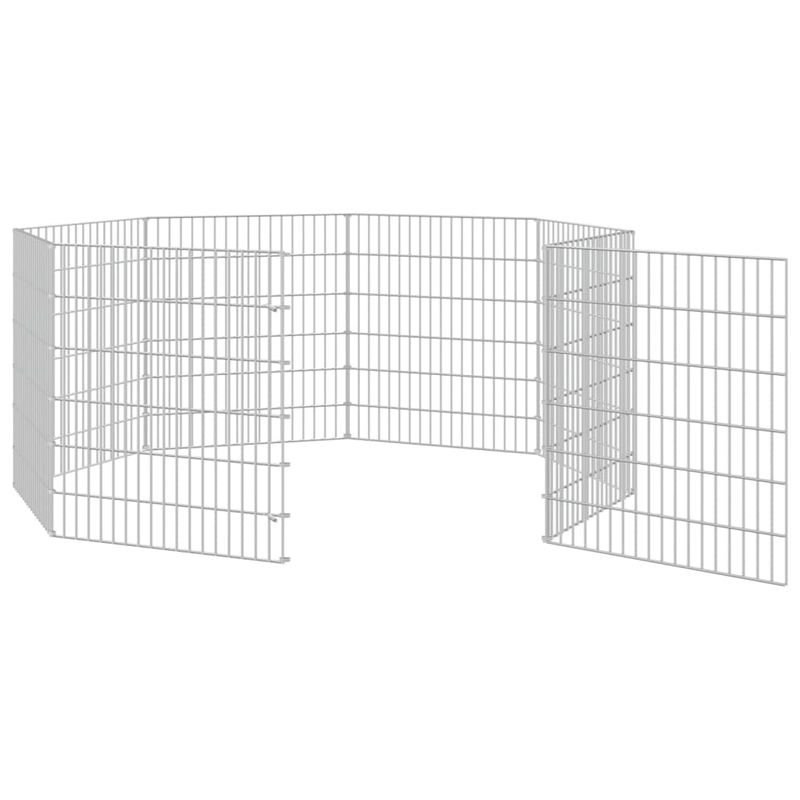 Petshop - Accesorii petshop - Culcusuri si custi - Custi interior si exterior - Cusca pentru iepuri, 8 panouri, 54x60 cm, fier galvanizat - Infinity.ro