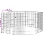 Petshop - Accesorii petshop - Culcusuri si custi - Custi interior si exterior - Cusca pentru iepuri, 8 panouri, 54x60 cm, fier galvanizat - Infinity.ro