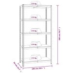 Casa si Gradina - Mobilier - Biblioteci si rafturi - Rafturi - Rafturi de depozitare cu 5 niveluri, 3 buc., albastru otel/lemn - Infinity.ro
