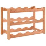 Casa si Gradina - Bucatarie si vesela - Accesorii bar - Suporturi bauturi - Raft de vin pentru 12 sticle, lemn masiv de nuc - Infinity.ro