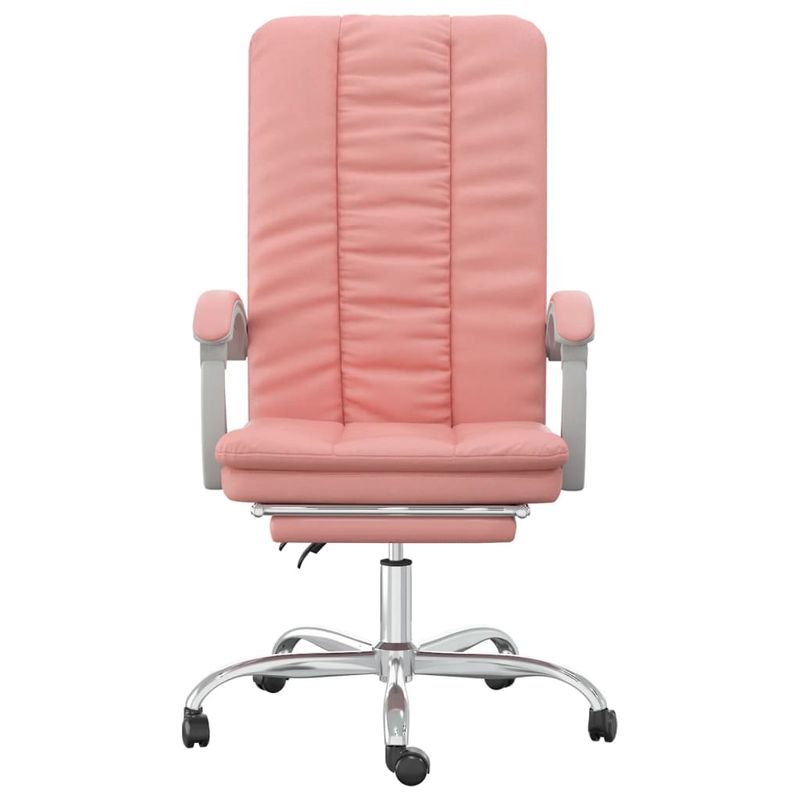 Casa si Gradina - Mobilier - Scaune si fotolii - Scaune - Scaun de birou rabatabil, roz, piele ecologica - Infinity.ro
