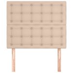 Casa si Gradina - Mobilier - Paturi si accesorii - Accesorii paturi - Tablii de pat 2 buc, cappuccino 90x5x78/88 cm piele ecologica - Infinity.ro