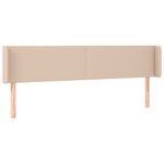 Casa si Gradina - Mobilier - Paturi si accesorii - Accesorii paturi - Tablie de pat cu LED cappuccino 183x16x78/88 cm piele ecologica - Infinity.ro