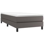 Casa si Gradina - Mobilier - Paturi si accesorii - Paturi - Cadru de pat, gri, 90x200 cm, piele ecologica - Infinity.ro