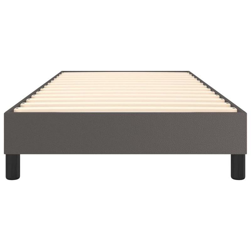 Casa si Gradina - Mobilier - Paturi si accesorii - Paturi - Cadru de pat, gri, 90x200 cm, piele ecologica - Infinity.ro