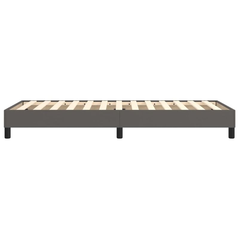Casa si Gradina - Mobilier - Paturi si accesorii - Paturi - Cadru de pat, gri, 90x200 cm, piele ecologica - Infinity.ro