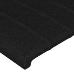 Casa si Gradina - Mobilier - Paturi si accesorii - Accesorii paturi - Tablie de pat cu LED, negru, 93x16x118/128 cm, textil - Infinity.ro
