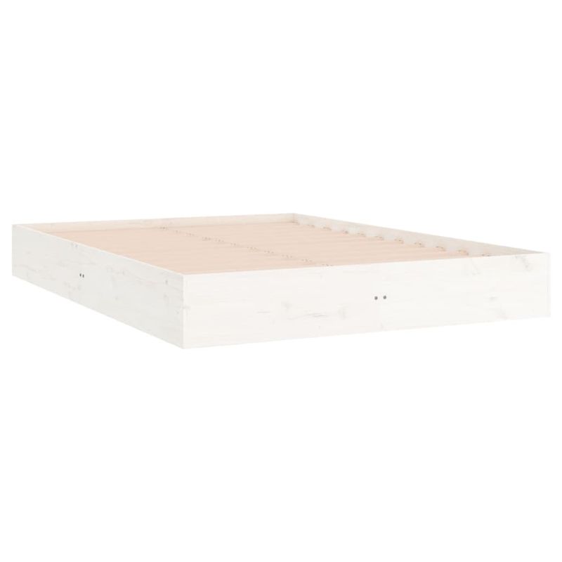 Casa si Gradina - Mobilier - Paturi si accesorii - Paturi - Cadru de pat, alb, 200x200 cm, lemn masiv - Infinity.ro